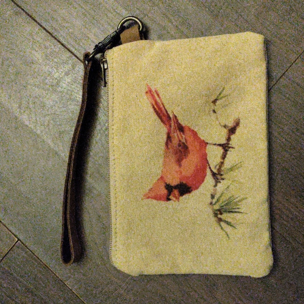 Cott N Curls Wristlet | Red Cardinal